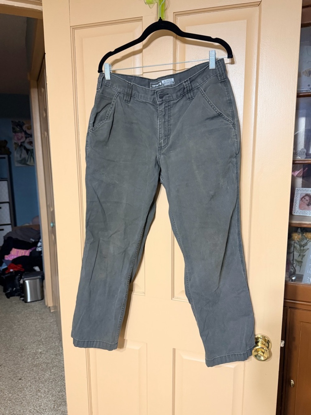 Carhartt Men's Olive Gray Chino Pants